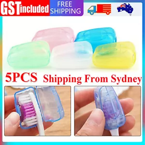 5PCs Travel Toothbrush Head Cover Cap Case Outdoor Brush Cleaner Protector - Picture 1 of 11
