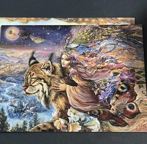 Josephine Wall Flight of the Lynx All Occasion Greeting Card Matching Envelope - Picture 1 of 7
