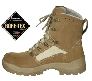 Anfibi stivali scarponi scarponcini Militari Goretex Gore-Tex desert Khaki tan - Foto 1 di 3