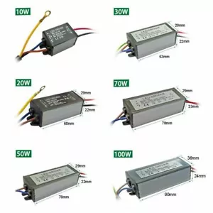 LED Driver 10W 20W 50W 100W Netzteil Treiber Trafo 300ma 12V 24V 600ma für Strip - Bild 1 von 14