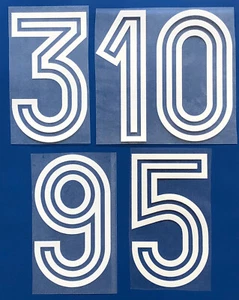 Flock Nummer number home Trikot jersey shirt Frankreich France 1978 1982 1984 - Bild 1 von 1