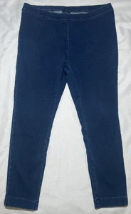 Pure Jill Indigo Ankle Leggings Women's XL Blue Stretch Cotton Blend Comfort - Picture 1 of 7
