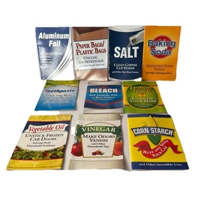 Lot Of 10 Secret Uses For Household Items Bleach Salt Vinegar &More Pamphlets - Imagen 1 de 22