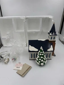 Department 56 The Original Snow Village "WEDDING CHAPEL" Light Up Ceramic 5464-0 - Picture 1 of 14