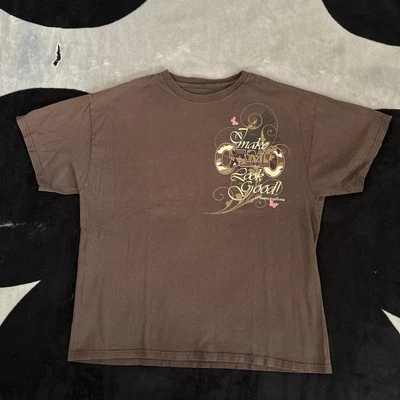 Camisa Remington “I Make Camo Look Good” Script Marrón Puntada Única Talla L/Xl Foto 1 de 4