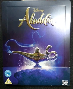 Aladdin 3D Blu-ray Steelbook 2-discs Region Free Zavvi Exclusive - Picture 1 of 11