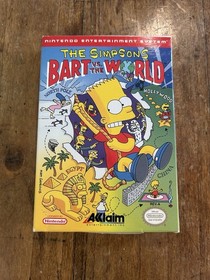 Los Simpson: Bart vs. The World NES CIB con manual, insertos y p&oacute;ster
