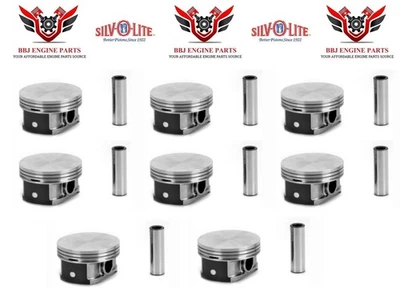 (8) CHEVROLET CAMARO CORVETTE GENIII 5.7 LS1 SILVOLITE HYPEREUTECTIC PISTONS  - Bild 1 von 3