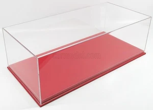 1/8 ATLANTIC - VETRINA DISPLAY BOX - MOLHOUSE BASE IN PELLE ROSSA - ATL10202 - Foto 1 di 1