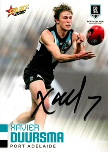 Signed 2020 Port Adelaide Power AFL Select Footy Stars Card - Xavier Duursma - Picture 1 of 3