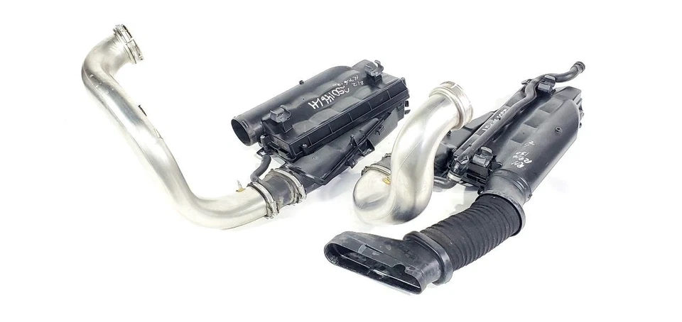 2012 2017 Mercedes CLS550 OEM Pair Air Filter Cleaner With Tubes - Image 1 of 4