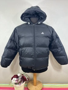 Adidas Negro Puffer Pluma Abajo Edredón Chaqueta Capucha Invierno Esquí Hombres’s Talla Grande - Imagen 1 de 13