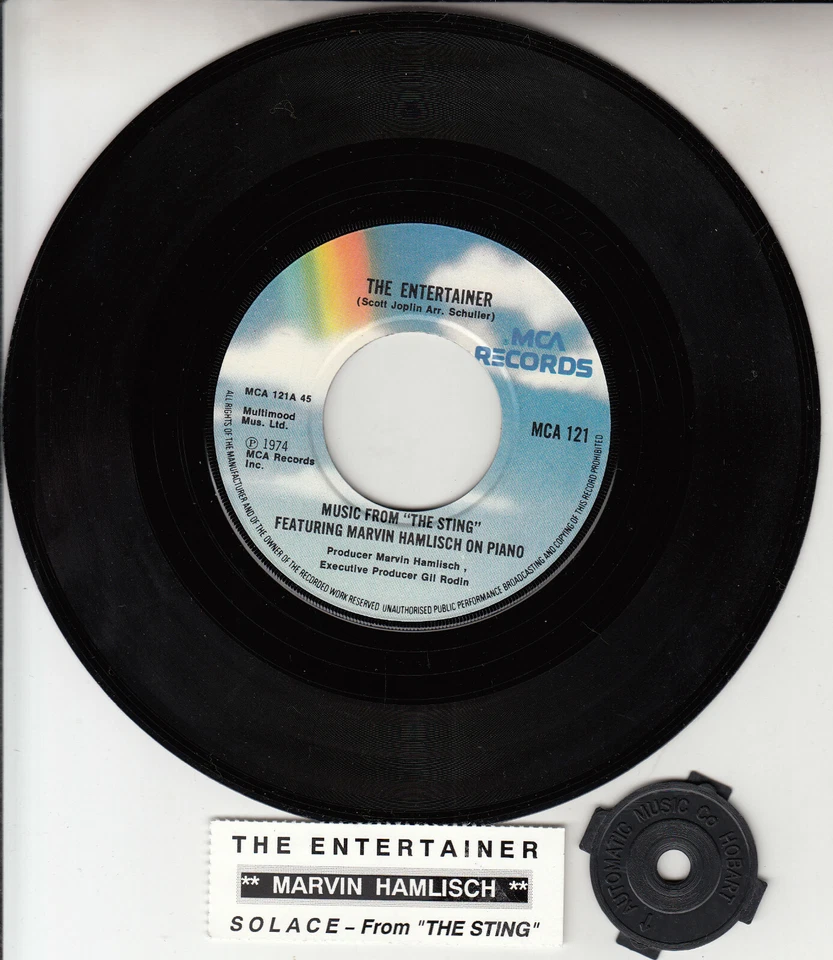 MARVIN HAMLISCH  The Entertainer & Solace THE STING 7" 45 rpm vinyl record NEW - Image 1 of 1
