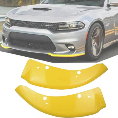 Front Bumper Lip Splitter Trim Cover For 2015-2021 Dodge Charger SRT Scat NEW Foto 1 de 4