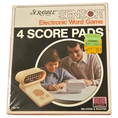 Score Pads for Scrabble Sensor Electronic Word Game NEW NOS - Image 1 of 4