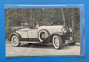 1929 Cadillac V8 Dual Cowl Phaeton Auto Vintage Car Postcard UNUSED - Picture 1 of 2