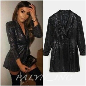 ZARA Sequin Blazer Indiana Women's 