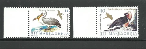2 Mint Macedonia stamps - SC#69 & 70 Cover