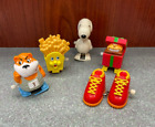 Lot of 5 Vintage Wind-Up Toys NOT WORKING Snoopy Shoes Wendys Bear Racer