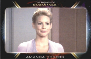 2010 Rittenhouse Women of Star Trek Trading Card #50- Amanda Rogers-"True Q"