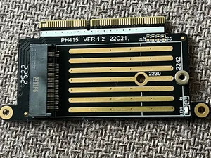 adaptateur SSD A1708, NVMe PCI Express PCIE vers NGFF M2, M.2 S MACBOOK A1708 - Photo 1/1