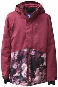 New Snow Country Outerwear Girls Youth S M L 7 8 10 12 14 16 Peony Ski Coat Wine - Picture 1 of 6
