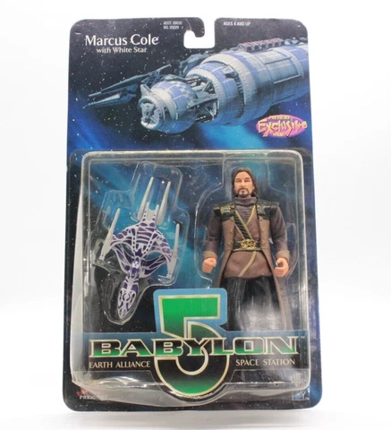 Babylon 5 Earth Alliance Marcus Cole Action Figure W/Whitestar (Green Label) Cover