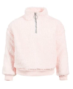 Ideology Girls Sherpa Fleece Pullover Polyester sweater, Pink, Size 6X - Picture 1 of 1