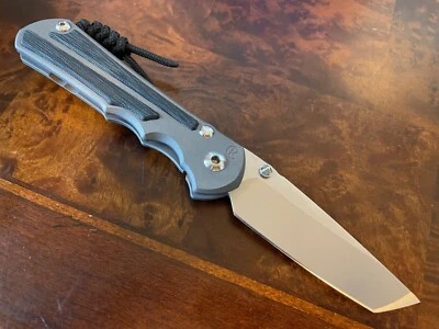 Cuchillos Chris Reeve Grandes Inkosi Tanto MagnaCut Negro Micarta LIN MANO IZQUIERDA-1045 Foto 1 de 2