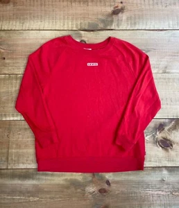 LEVI'S VINTAGE Hombre Rojo Mediano Sudadera Pullover Algodón - Imagen 1 de 10