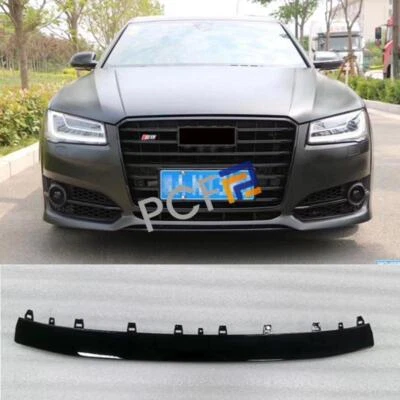 For Audi A8 S8 Gloss Black replace Front Bumper Bottom Trim Cover 2014-2018 Foto 1 de 4