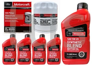 Motorcraft Engine Oil Change Kit for 2015 Ford Fiesta 1.0L L3 Turbocharged - Picture 1 of 2