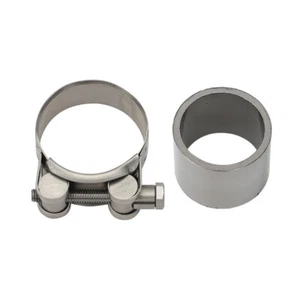 Exhaust Gasket and Clamp For Vespa GTS, GTV, IE, GT, S Super 125 250, 300 - Picture 1 of 10