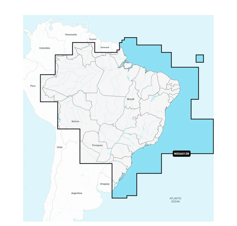 Garmin Navionics Plus Brazil Marine Mapping Coverage 010-C1453-20 - Image 1 of 1