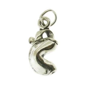 925 Sterling Silver Chinese Fortune Cookie Charm Made in USA - Picture 1 of 2