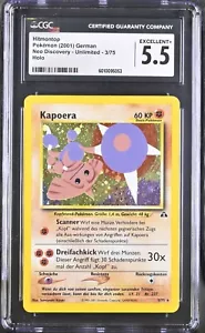 2001 Hitmontop (Kapoera) Holo 3/75 PSA CGC 5.5 German Neo Discovery Pokémon - Picture 1 of 2