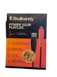 Nuevo cable de carga Skullcandy Line USB-A a Micro-USB 4 pies de largo, 12 W carga rápida - Imagen 1 de 2