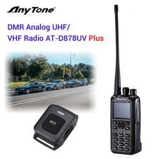 Pro Anytone AT-D878UV Plus 4000CH GPS Dmr Und Analog Vhf Uhf BT Ptt Radio Set
