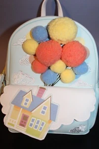 Disney Up Pom-Pom Floating House Loungefly Mini Rucksack Neu Mit Etikett - Bild 1 von 3