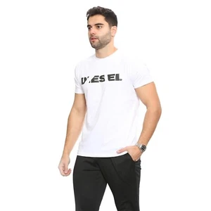 AUTHENTISCHES Herren Diesel weiß Rundhals T/Shirt. Brandneu mit Etikett UVP £44,99. S, M, L oder XL - Bild 1 von 10