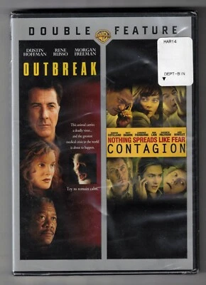 NEW! SEALED! Outbreak / Contagion [Double Feature] DVD (Jude Law, Rene Russo) - Image 1 of 3