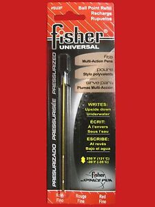 Fisher Space Pen - Refills - Fisher Universal Cartridge - Red Ink - Fine SU2F