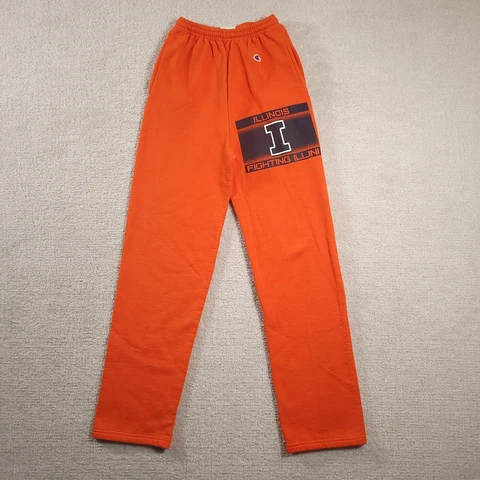 Illinois Fighting Illini Champion Sweatpants Adult XS Orange Pants Men Cover