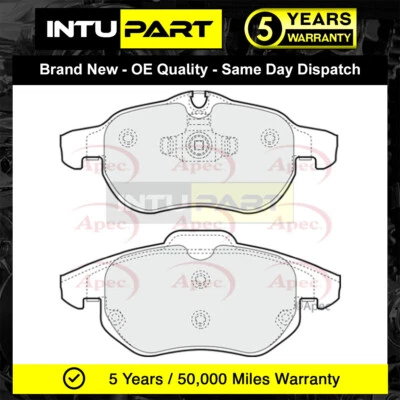 Fits Vauxhall Vectra 2001-2009 Saab 9-3 2002-2012 IntuPart Front Brake Pads Set - Image 1 of 2