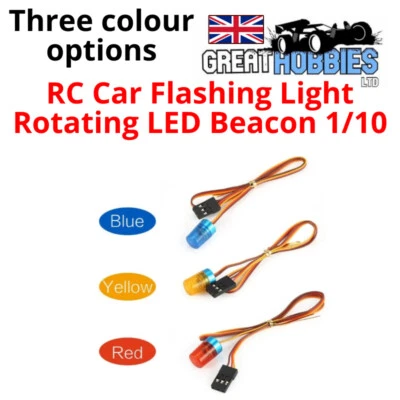 RC Car Flashing Light Rotating LED Beacon Truck Crawler Lights Model 1/10 Hobby