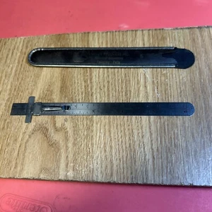 Vintage Lineal Edelstahl No 45F - Bild 1 von 3