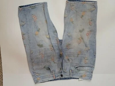 Pantalones Cortos de Algodón Buffalo David Bitton 33 Tema Hawaiano Foto 1 de 4