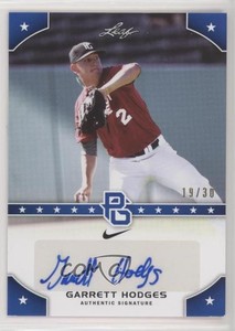 2015 Leaf Perfect Game National Showcase Blue /30 Garrett Hodges #PG-GH1 Auto