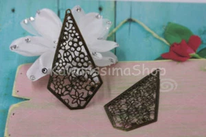 2 pz Filigrana forma pentagono colore bronzo per creare bigiotteria 7,0x3,9 cm - Picture 1 of 1