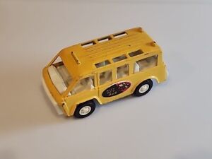 Vintage TootsieToy Diecast Yellow SCHOOL BUS VAN Model Toy ~ 1970 Buzy Bee USA